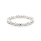 Bratara perle naturale albe si argint DiAmanti 252-32B-G